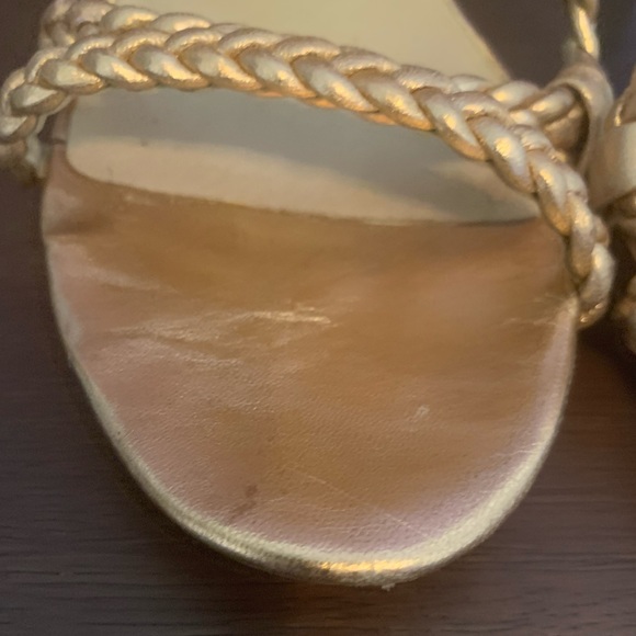 🔴Rose Gold “Alexa” Braided Strappy Heels - Picture 11 of 16